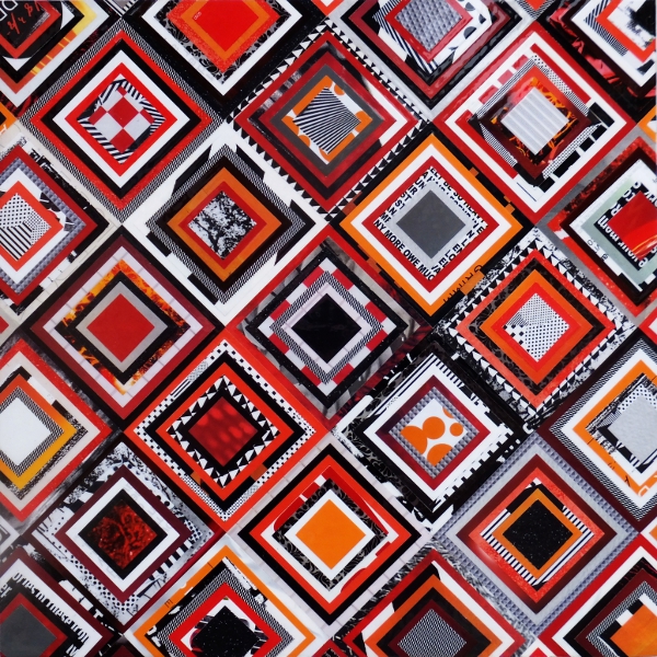 Test Pattern (Orange) | The Collage Art of Joel Lambeth