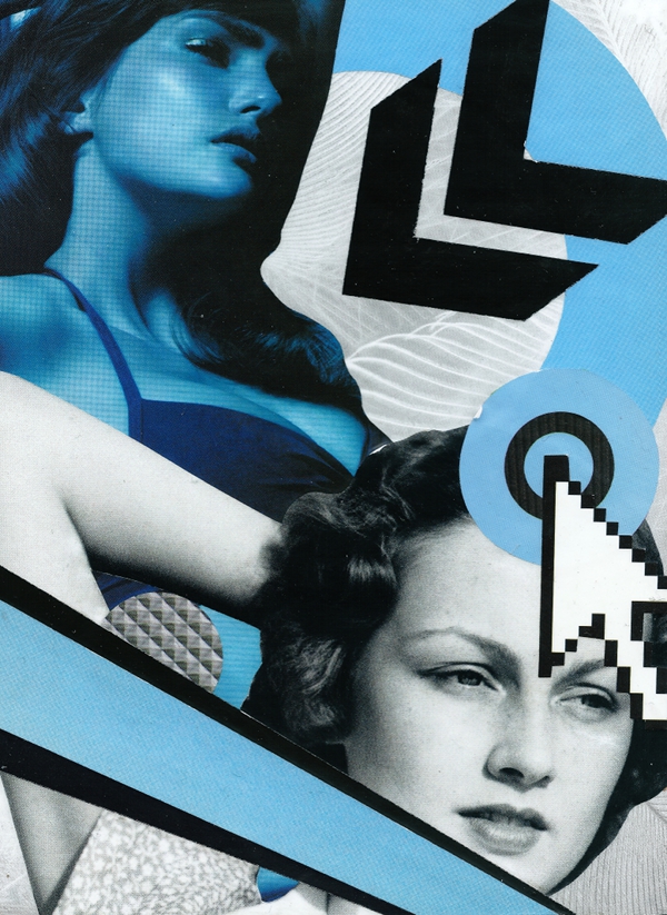 Consumable Goods (Blue) | The Collage Art of Joel Lambeth